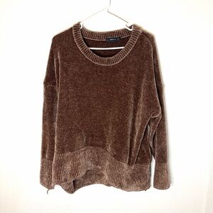 Zara Brown Crew Neck Sweater
